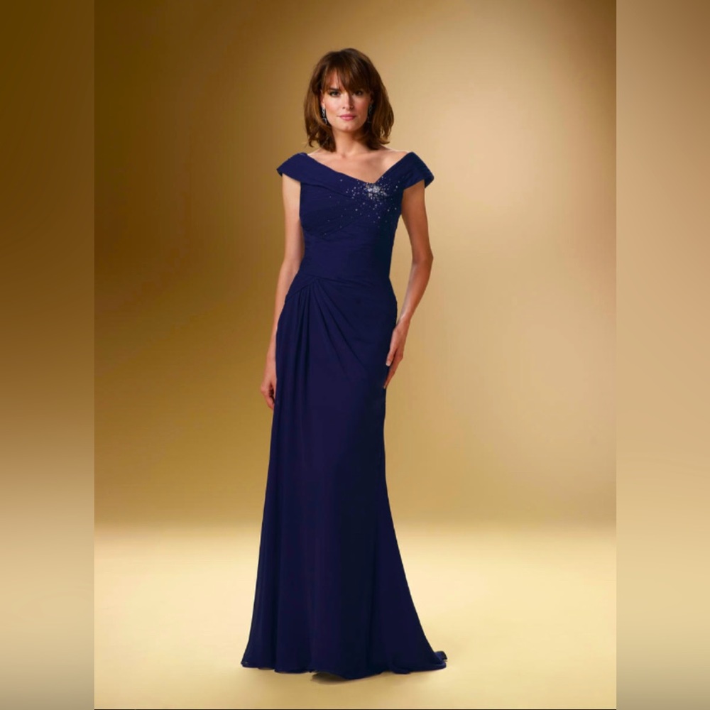 RINA DI MONTELLA EVENING GOWN, royal blue, size 18